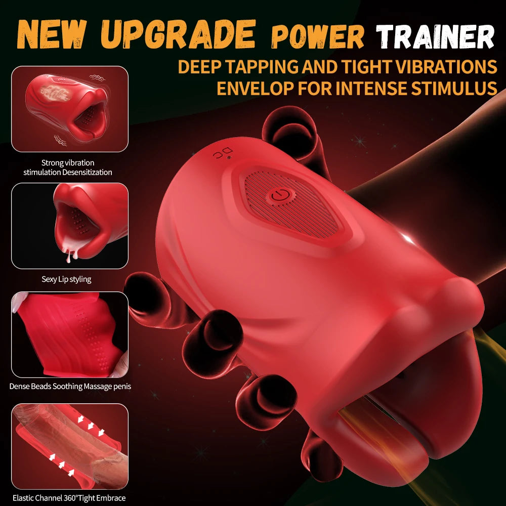 APP Control Automatic Male Mastubator Vibration Oral Sex Masturbation Cup Blowjob Pocket Pussy Vagina Adult Sex Toys for Man