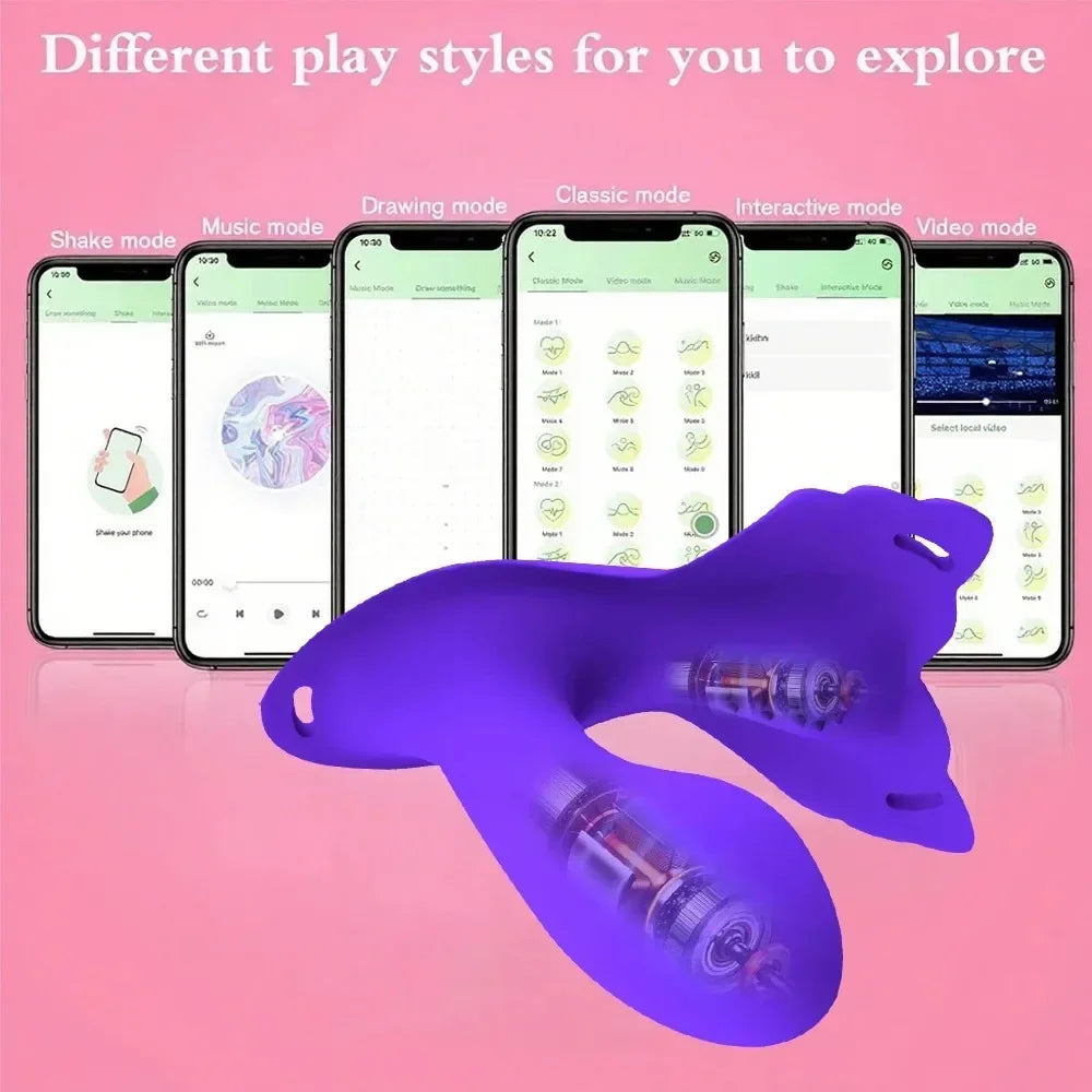 APP Control Panty Wearable Vibrator for Women Insert Dildo Clit Stimulation G Spot Massager Adult Sex Toys Sexual Pleasure Tools