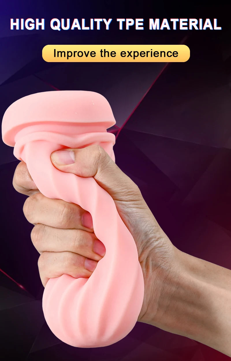 Automatic Male Masturbator Cup Sucking Vibration 18+ Blowjob Real Vagina Pocket Pussy Penis Oral Sex Machine Toys For Man Adults