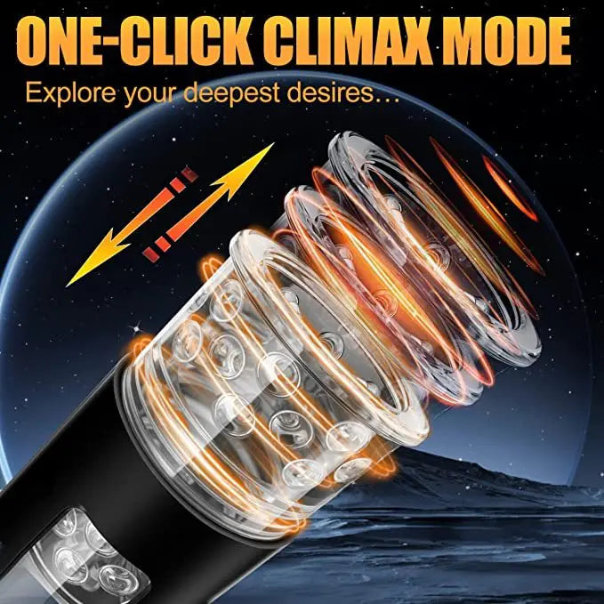 Automatic Telescoping Male Masturbator Cup Penis Pump Pocket Pussy with 9 in 1 Suction Vibrating Modes App Controll Sex Toy