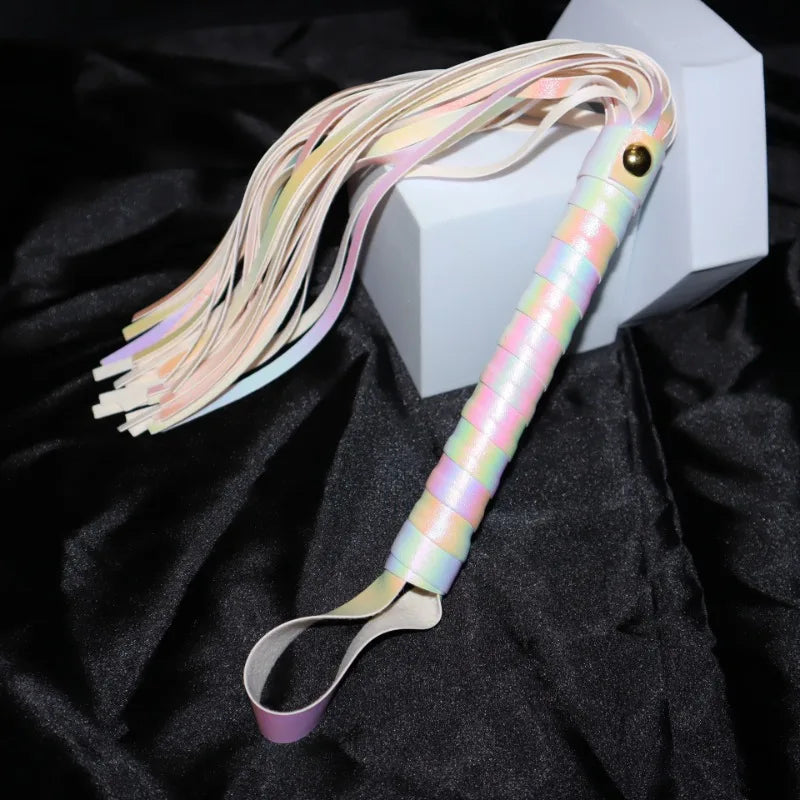 BDSM Spanking Flogger Multi Color Whip Impact Toy for Couples SM Discipline Tool Beginner Bondage Gear Spank Paddle for Adults
