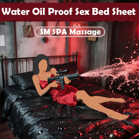 BDSM Lubricant Waterproof Adult Sex Bed Sheets Couple SM Slave Oil Massage Wax Resist Reusable Bed Cover Wetplay Sex Tool 2.1X2M