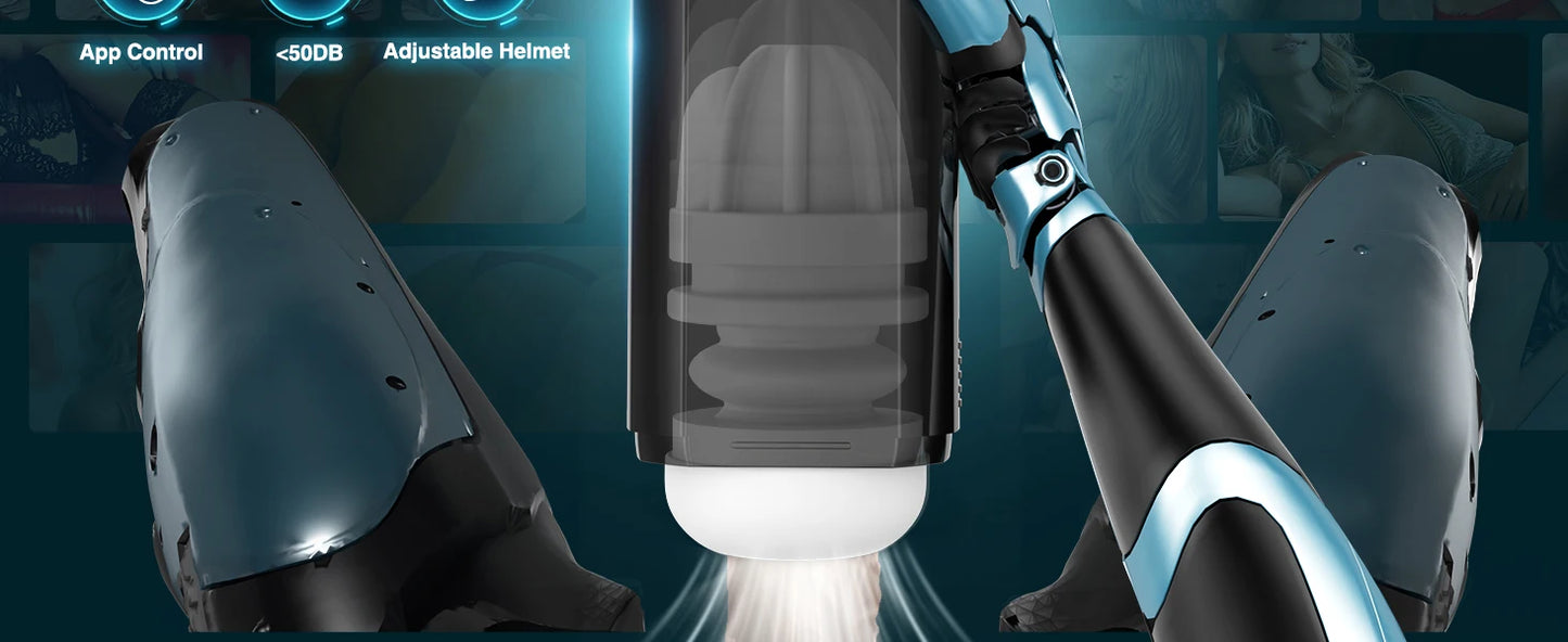 Automatic Telescoping Male Masturbator Cup Penis Pump Pocket Pussy with 9 in 1 Suction Vibrating Modes App Controll Sex Toy
