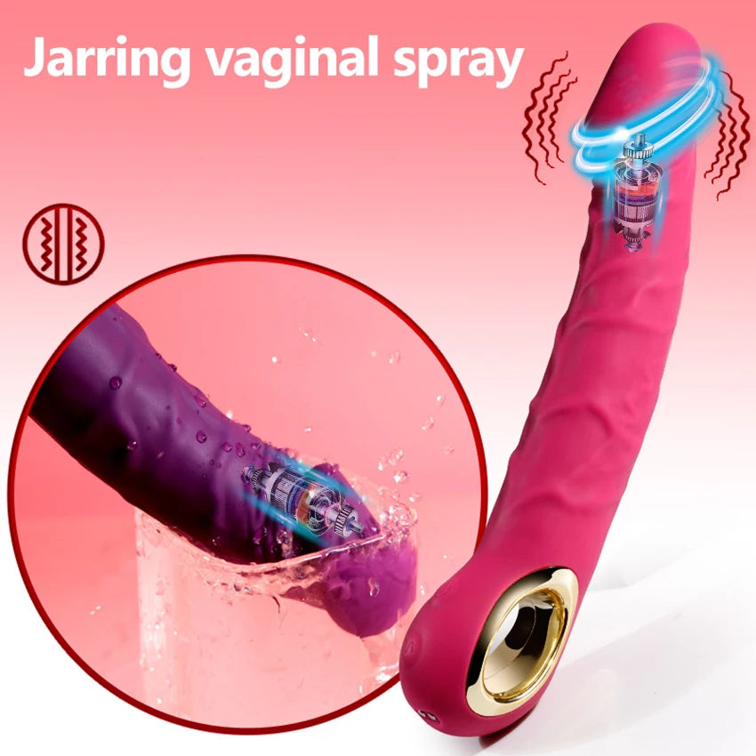 Vibrator Dildo G Spot with Female Stimulator Big Penis Anal Plug Adult Realistic Man Real Penis Sex Toys for Women 10 Modes