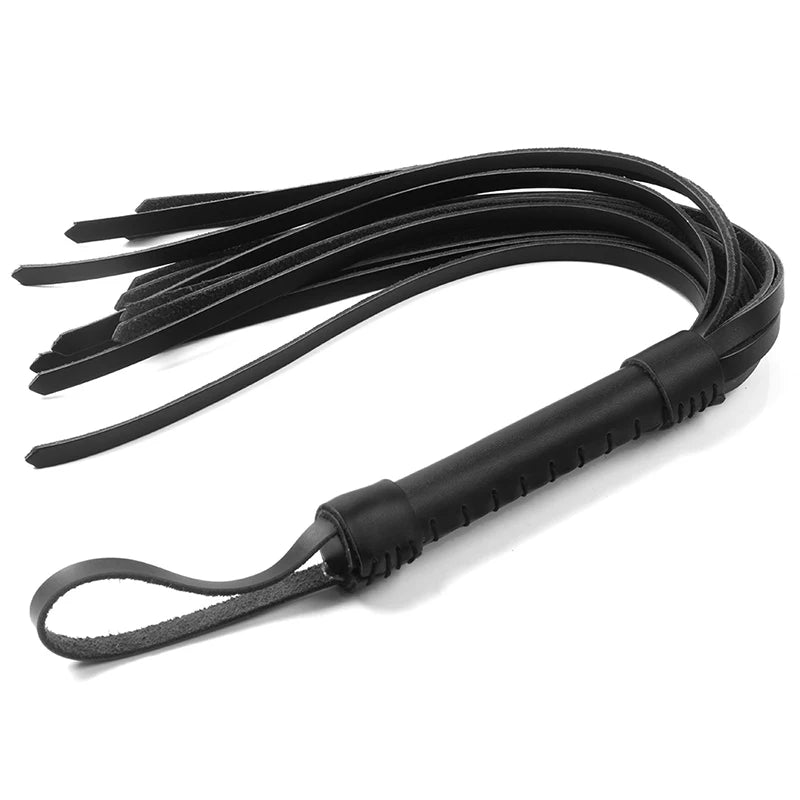 Erotic Leather Flogger BDSM Butt Whipping Adult Sex Games Flirting Crop Outdoor Training KnightHorse Whips Party Supplies