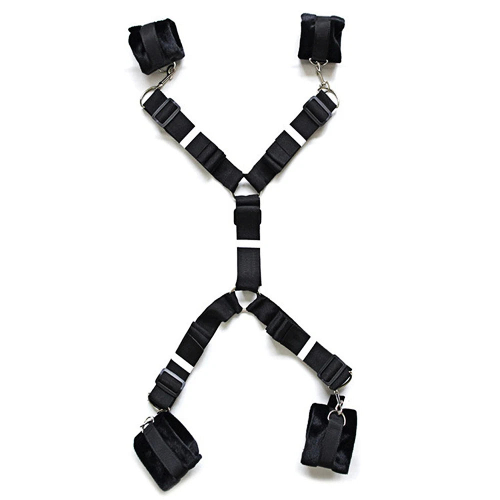 BDSM Adult Sex Toy Kits Sets for Sexy Games Bondage Mask Set Feather Handcuffs Ankle Cuff Restraints for Couple Sexual Aids ﻿18+