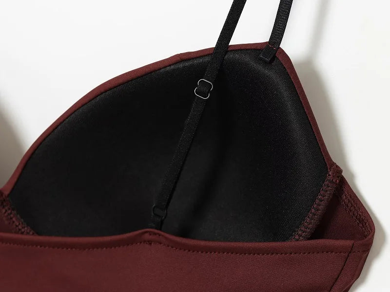 MUJER Sexy Corset Crop Top Woman Camisole Backless Short Tops for Women Sleeveless Bustier Tops Women Straps Tube Top Female