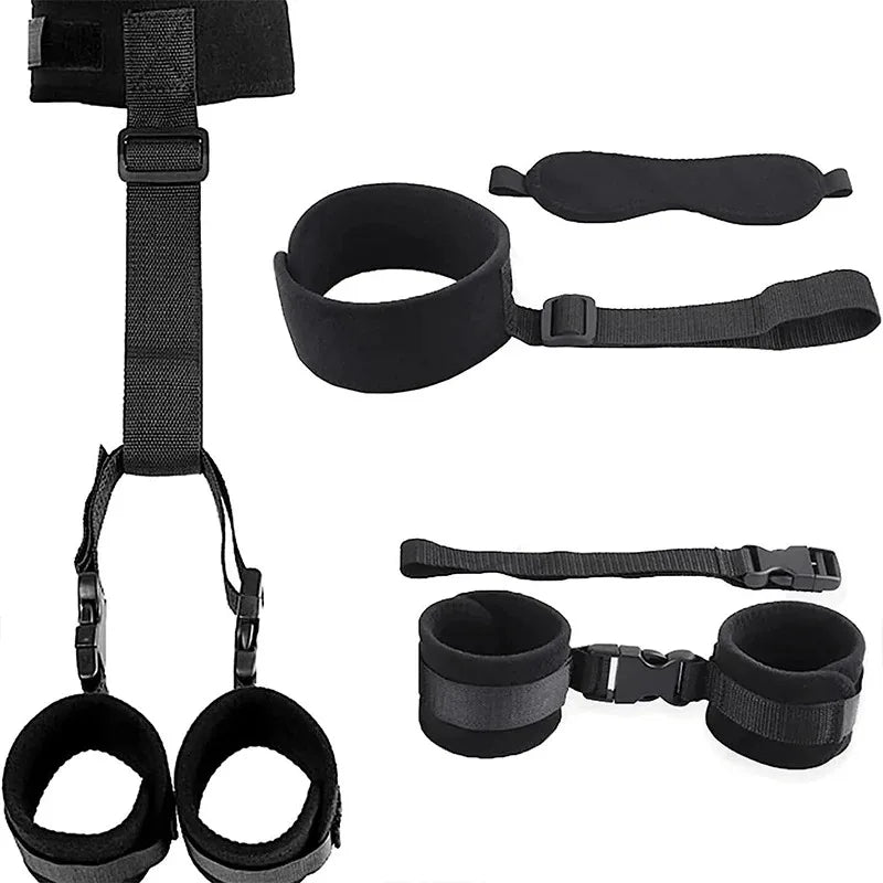 BDSM Couple Nylon Sex Toys Bondage Gear Restraints Women Collar Fetish Sex Products Adult Games Slave Neck Handcuffs Sexshop