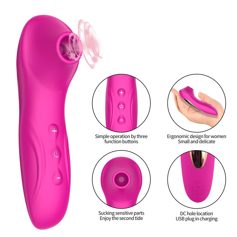 Powerful Sucker Sex Toys Clitoris Sucking Vibrator Female Clit Nipple Oral Vacuum Stimulator Massager Adults for Women Sex Shop