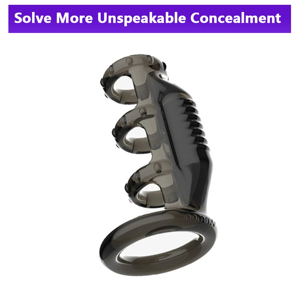 G Spot Stimulator Bullet Vibrator Cock Sleeve Penis Vibrating Ring Ejaculation Delay Strap on Dildo Enlargement Extender adult