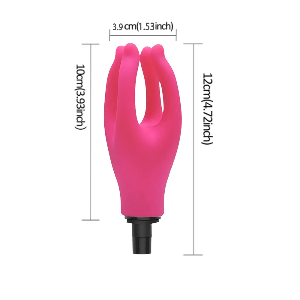 Male Masturbation Ring Penis Vibration Masturbator Male Training Relaxation Silicone Massage Gun Head For Masturbation Tool