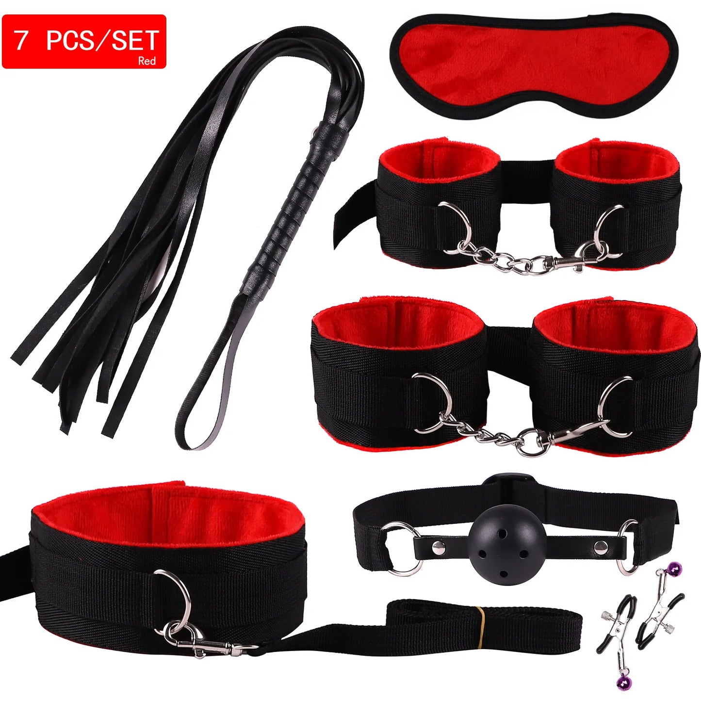 BDSM Sexual Couples Kit 1 Set 7Pcs Sex toys For Women Erotic Accessories Handcuffs Session Sex Game Adult Sexy Toys sexyshop 18+