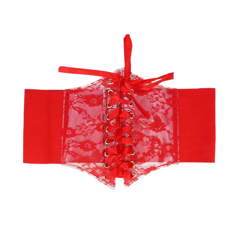 Fashionable Waistband Women's Lace-up Corset Belt, Retro Style For Ladies Suitable For Casual Wear And Special Occasions