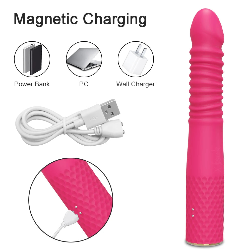 Sex Machine Telescopic Dildo Vibrator Automatic Up Down Massager G Spot Thrusting Retractable Vaginal Toy Female Masturbation