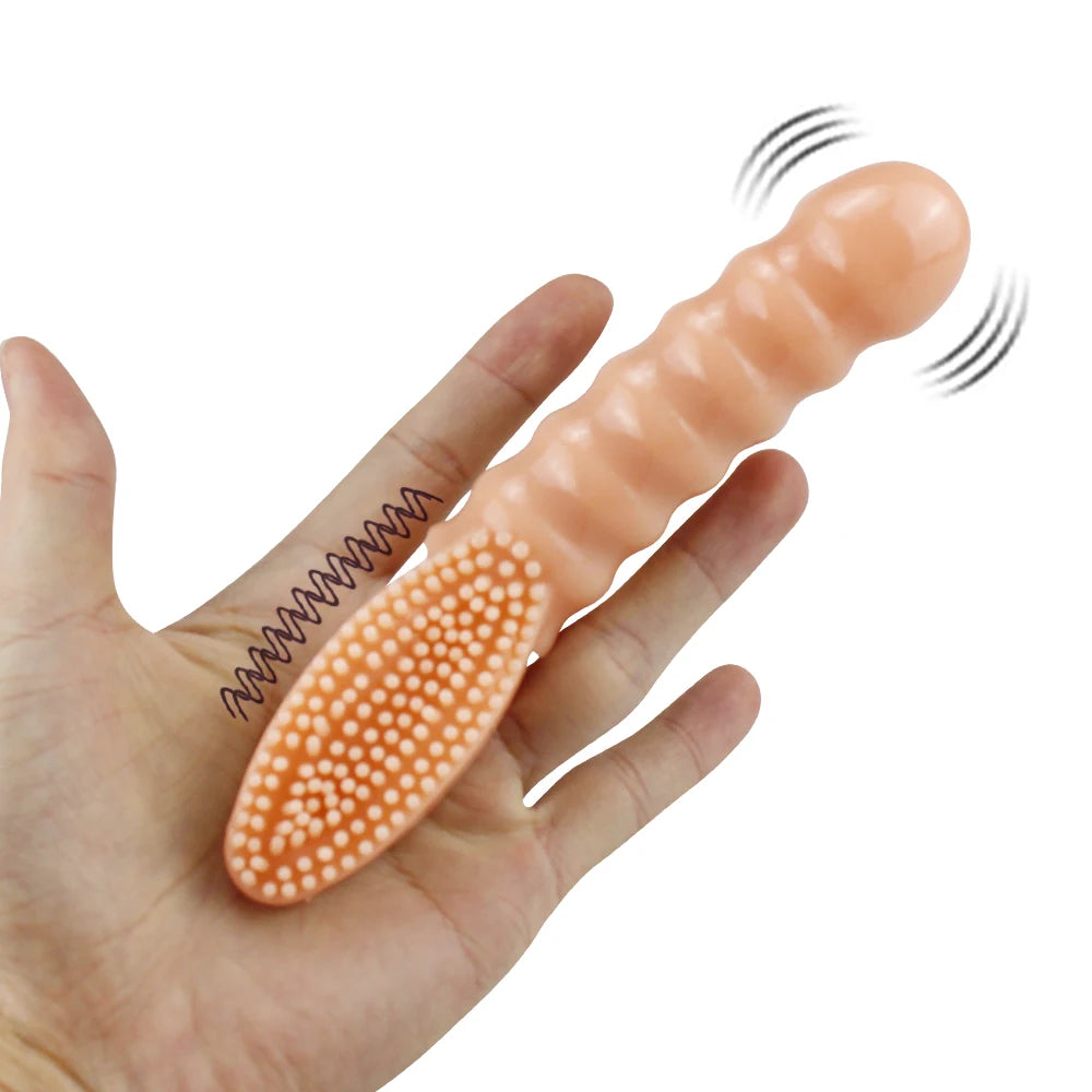Finger Vibrators Clitoris Anal Stimulation Sex Toys For Woman Brush Vibrating Finger Sleeve G Spot Massager Adult Sex Product