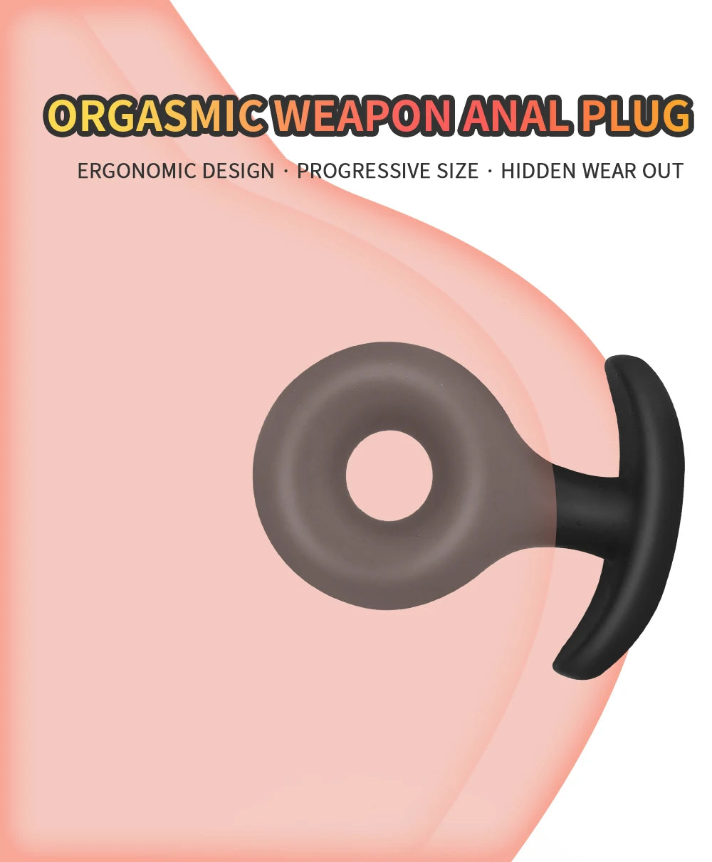 Anal Beads Sex Toys for Women Anal Sex Toy Gay Anus Dilator Men Prostate Massager Smooth Silicone Butt Plug for Couples Sex Shop