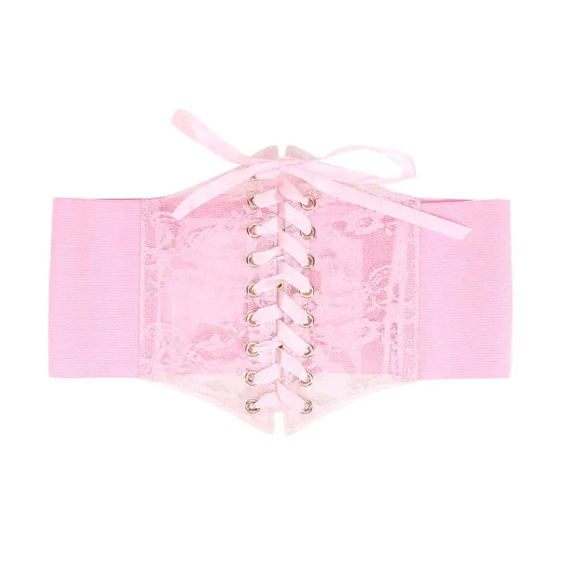 Fashionable Waistband Women's Lace-up Corset Belt, Retro Style For Ladies Suitable For Casual Wear And Special Occasions