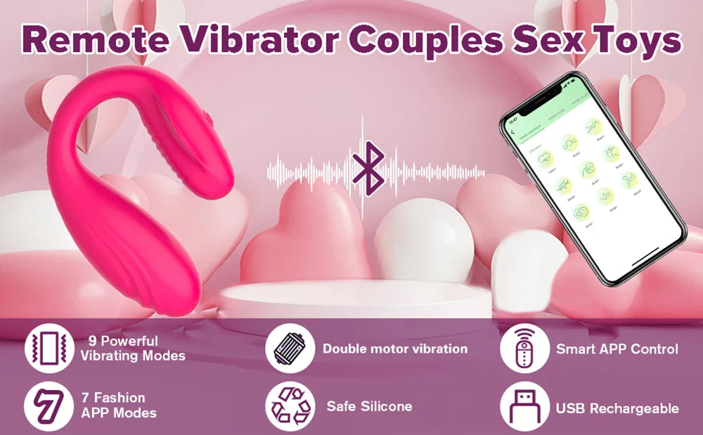 Sex Toys APP Vibrator Bluetooth Dildo Female for Women Wireless Remote Control Vibrators Wear Vibrating Love Egg Toy for Couple