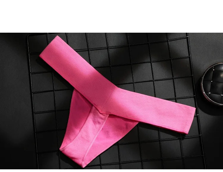 lingerie sexy underwear Unisex Seamless Sports Fitness Letters tanga hombre Deep V Wide Waist Low Waist Seamless Briefs Thong