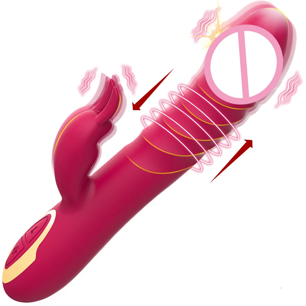 Erotii Thrusting Vibration Rabbit Clitoral Vibrator