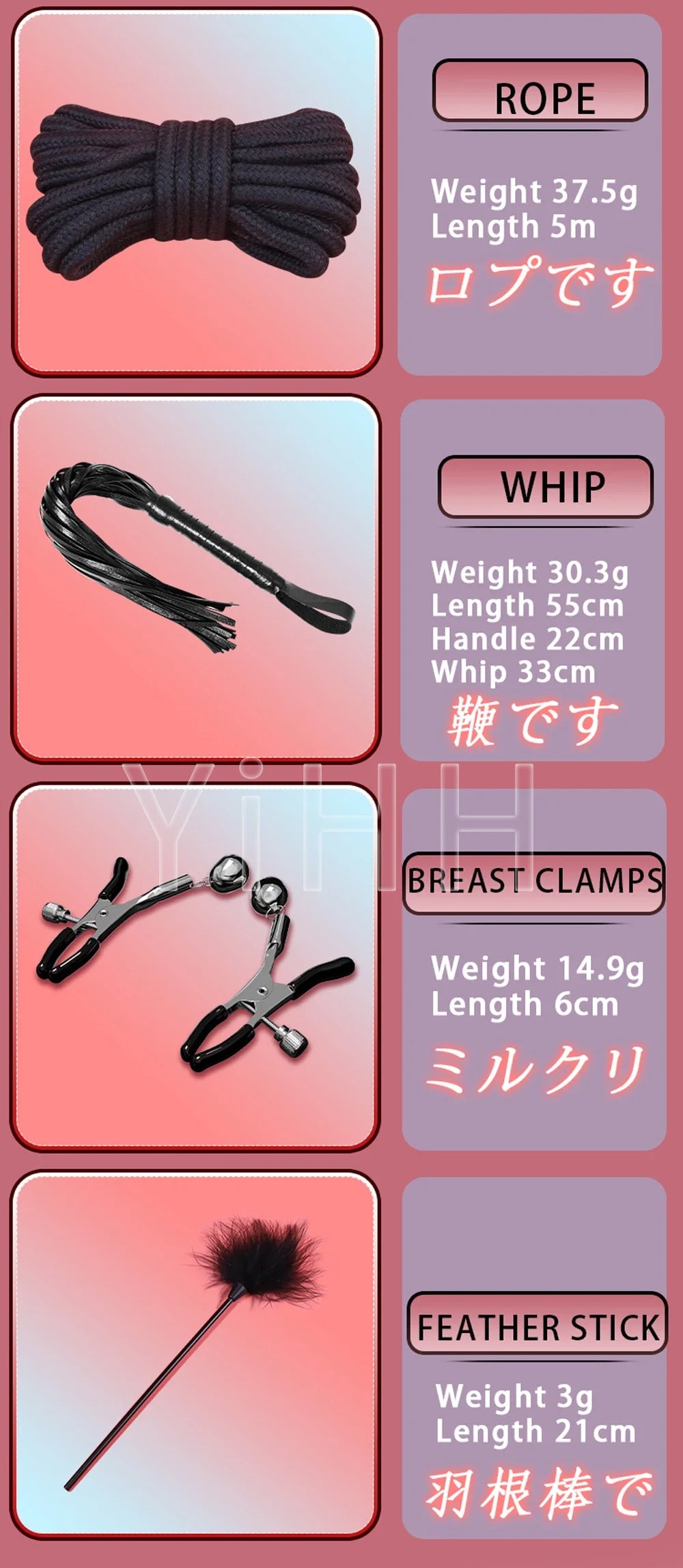 Sexy Leather BDSM Kits Handcuffs Whip Gag Nipple Clamps Lace Sex Bondage Set Sex Games Sex Toys For Couples Erotic Accessories