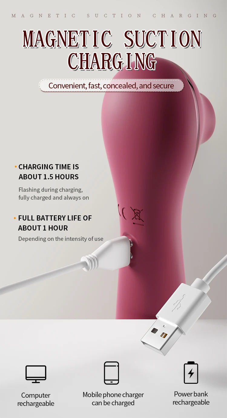 Powerful Sucker Clitoris Sucking Vibrator Female Clit Nipple Oral Vacuum Stimulator Massager Sex Toys Adults Goods for Women