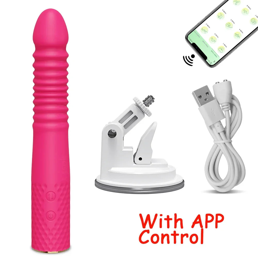 Sex Machine Telescopic Dildo Vibrator Automatic Up Down Massager G Spot Thrusting Retractable Vaginal Toy Female Masturbation