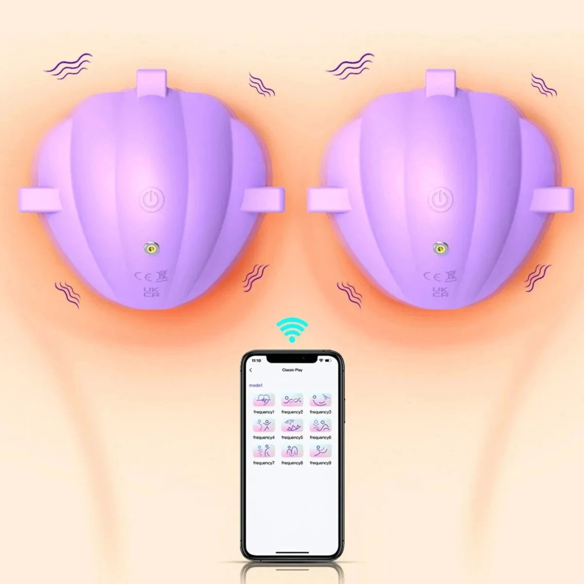 Sex Toys for Women Wearable Nipple Vibrator Breast Massage APP Remote Control Female Masturbator Toys Adult Supplies