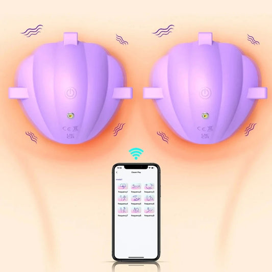 Sex Toys for Women Wearable Nipple Vibrator Breast Massage APP Remote Control Female Masturbator Toys Adult Supplies