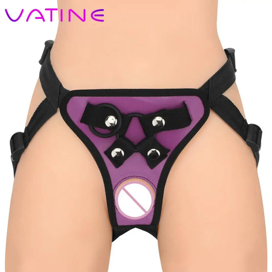 Wearable Penis Panties Erotic Costumes Adjustable Harness Belt With Rings Strapon Realistic Dildo Pants Strap On Dildos Pants