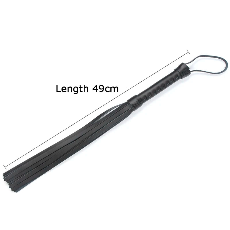 Erotic Leather Flogger BDSM Butt Whipping Adult Sex Games Flirting Crop Outdoor Training KnightHorse Whips Party Supplies