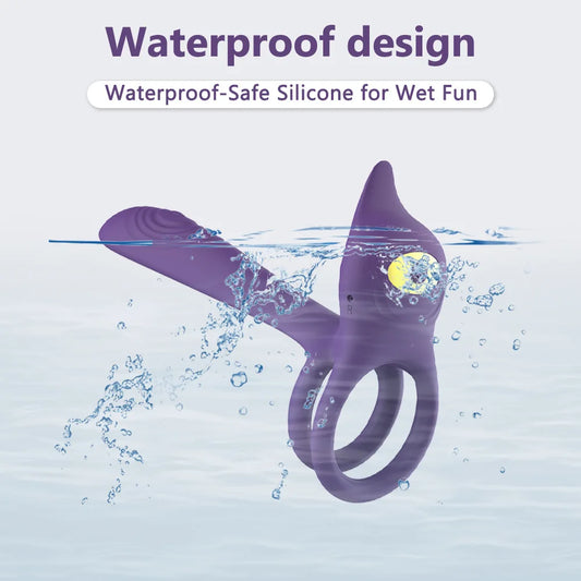 Male Penis Rings for Delay and Ejaculation Control Unisex Vibrating Penis Masturbator Cock Rings Adult Product Sex Toys for Men