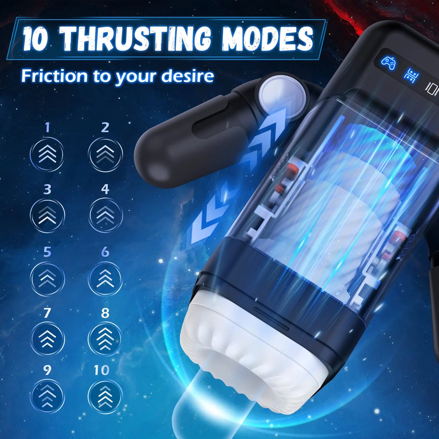 SENSIVO Robot Automatic Male Masturbator Vibration Blowjob Machine Silicone Vagina Masturbation Cup Sex Toys Adult Goods for Men