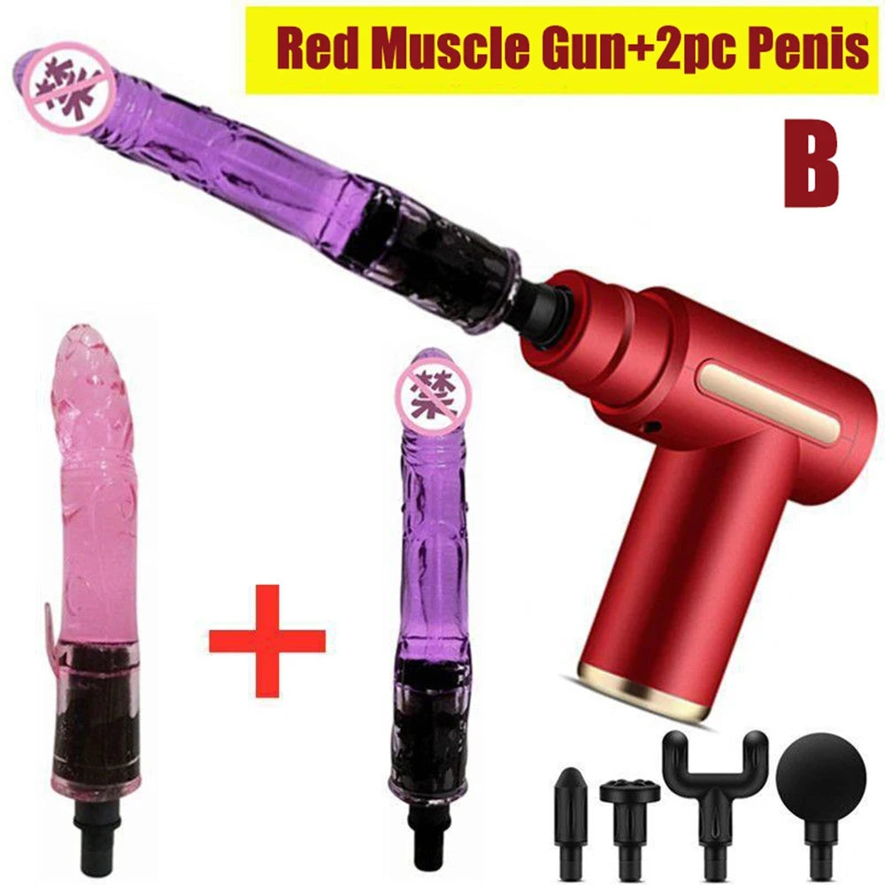 Portable Mini Pumping Gun Sex Machines Dildo For Woman Automatic Vibrator Female Masturbator Enhance Pleasure Sex Toys Adult