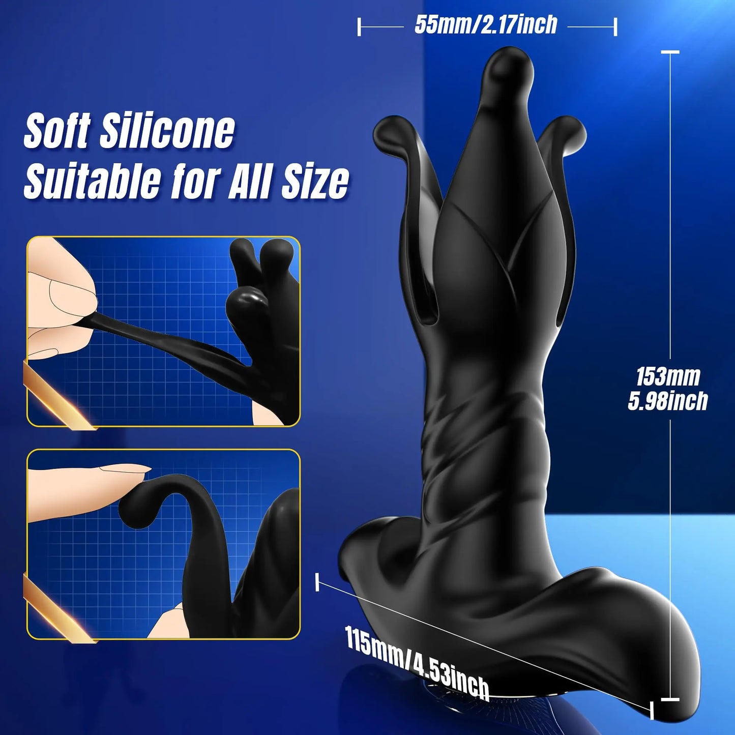 Anal Plug Dildo Vibrator Vaginal Dilator Telescopic Masturbator Prostate Massage Stimulator Sex Toy For Men Vibrating Butt Plug