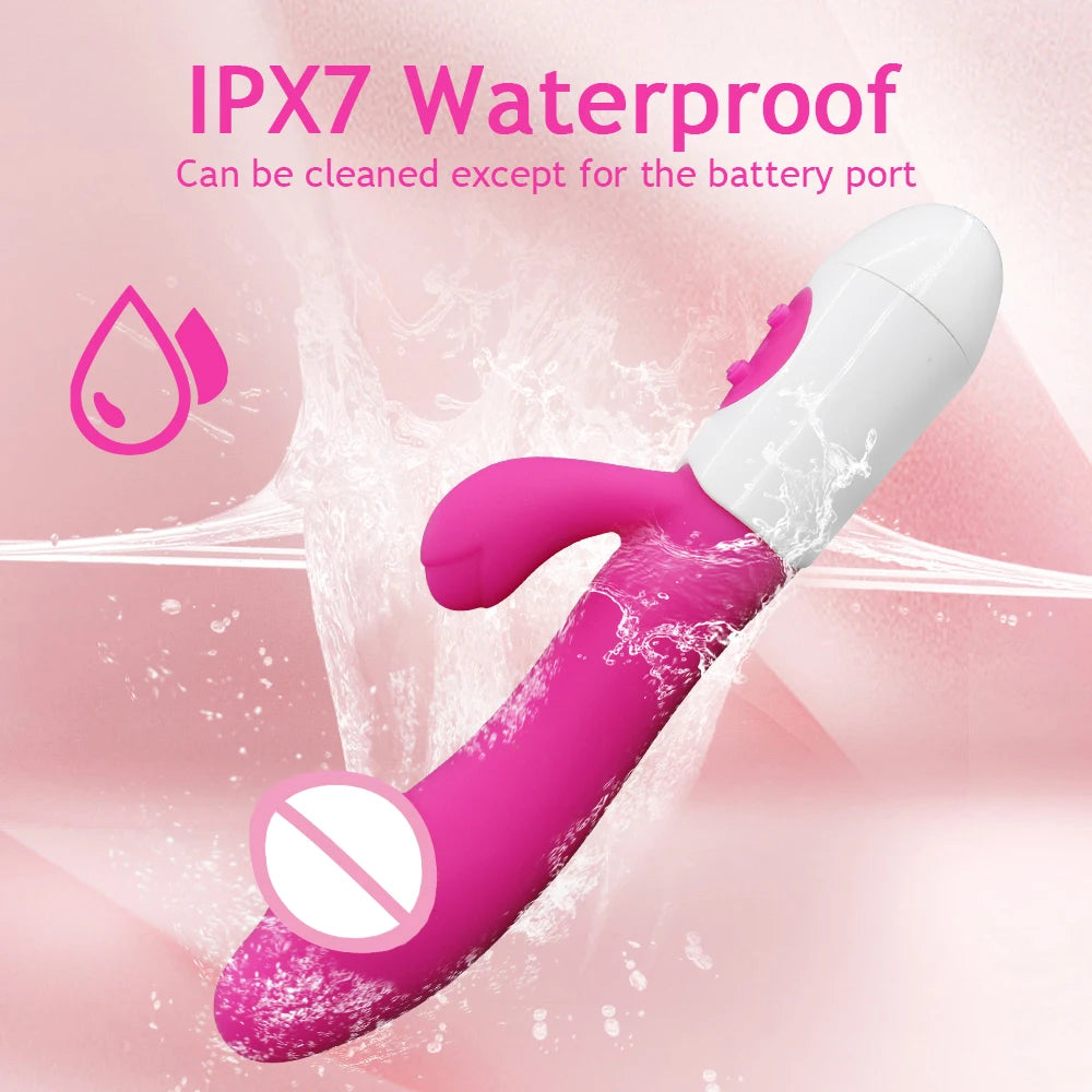 Vibrator Dildo for Women G Spot Vibrator Clitoral Stimulator Vibrating Wand 10 Mode Rabbit Vibrators Adult Sex Toy for Men Women