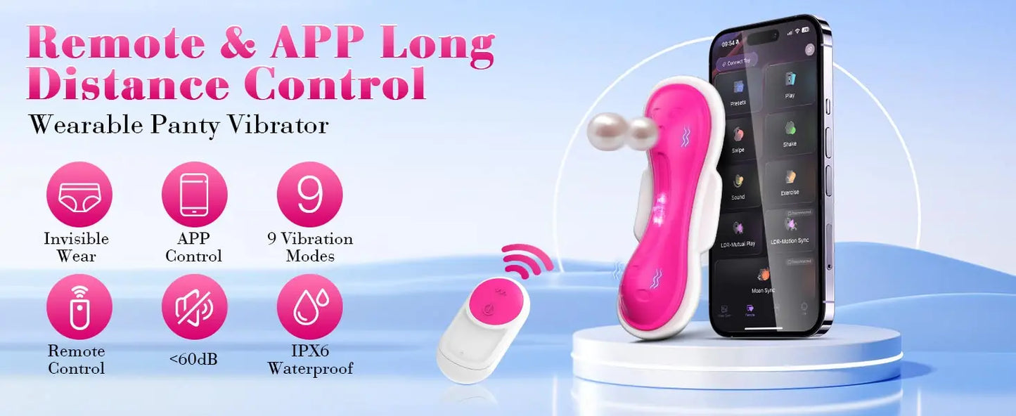 Wearable Panty Vibrator Adult Sex Toys for Women Clit Clitoral Stimulator 7 Vibration Remote App Control Sexy Toy for Women