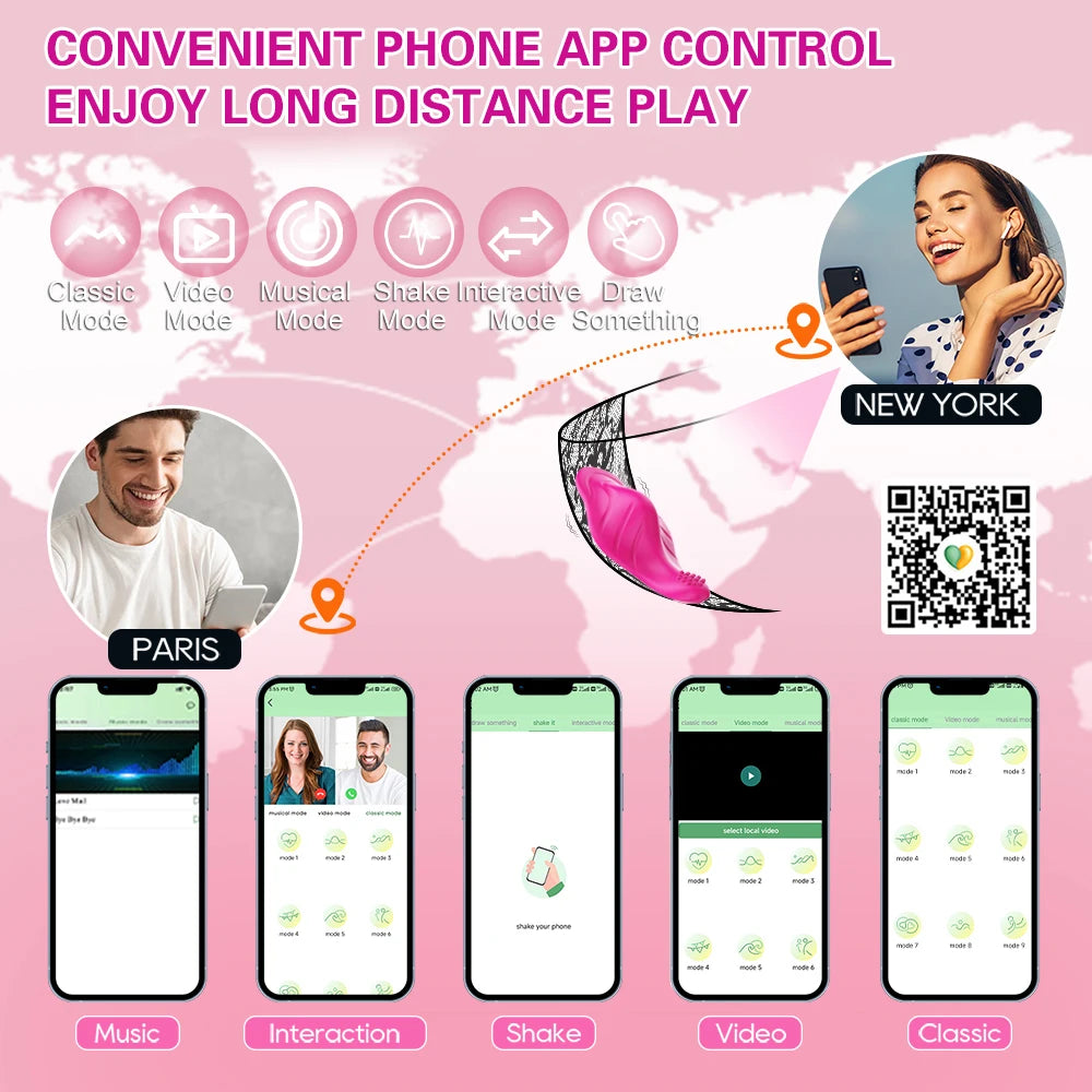 Adults Sex Toys Clitoris Stimulator Vibrator APP Control Women Wearable Clit Stimulator Massage Female Magnetic Panties Wear