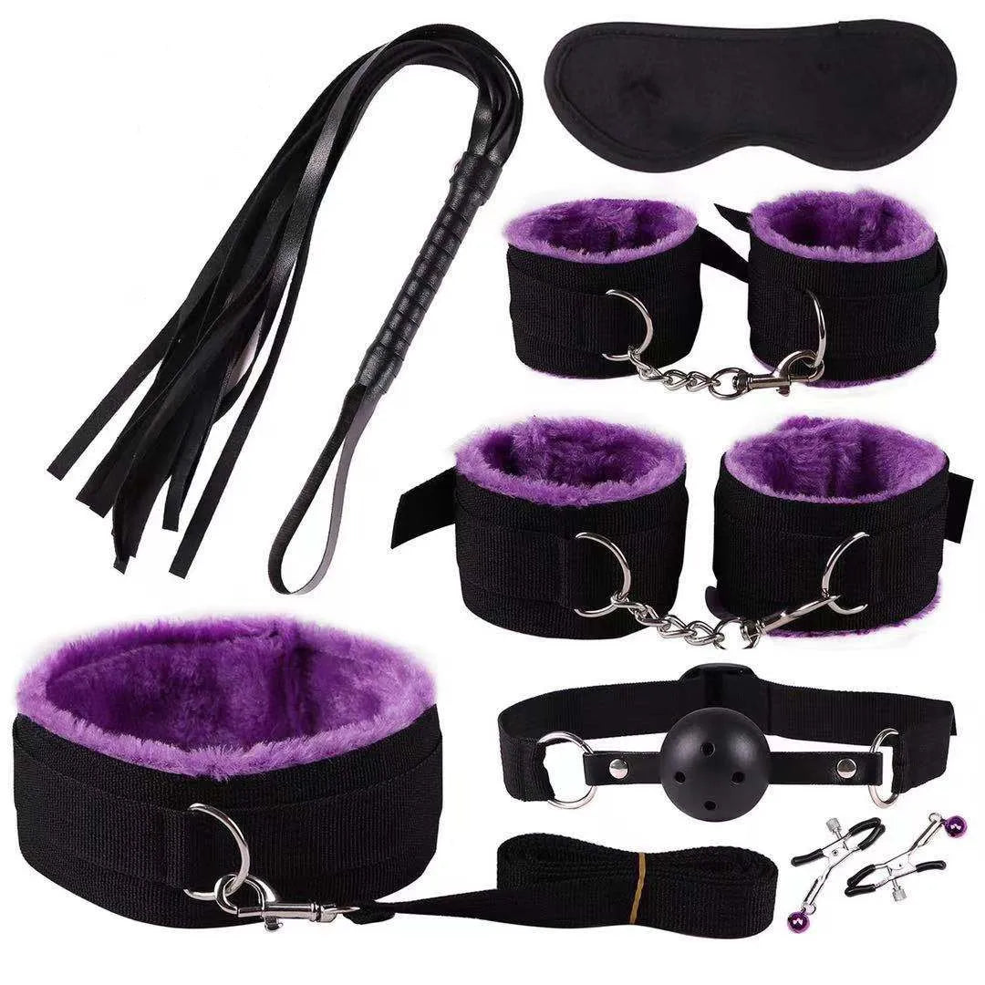 BDSM Sexual Couples Kit 1 Set 7Pcs Sex toys For Women Erotic Accessories Handcuffs Session Sex Game Adult Sexy Toys sexyshop 18+