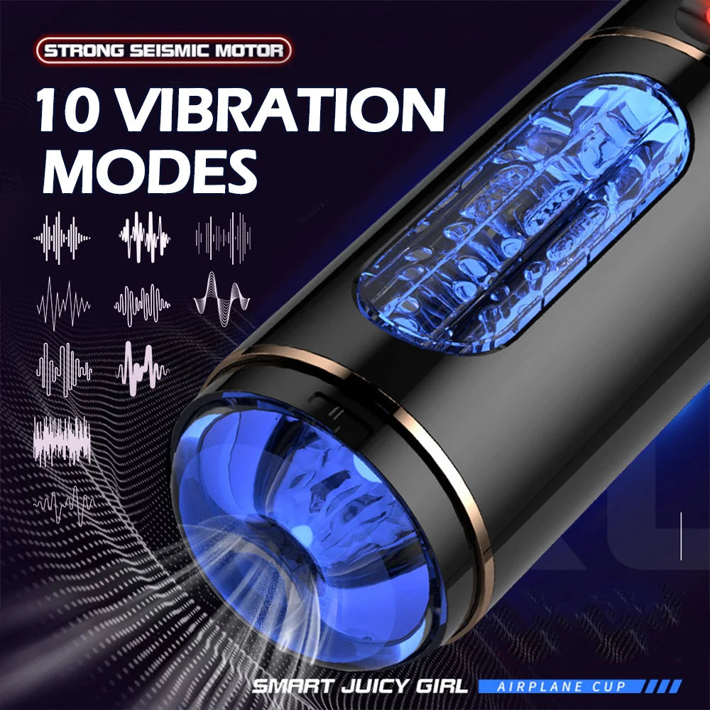 Male Masturbator Cup Intelligent Voice Interaction Penis Trainer Penetration Masturbator Sex Machine Adult Sex Toys for Men