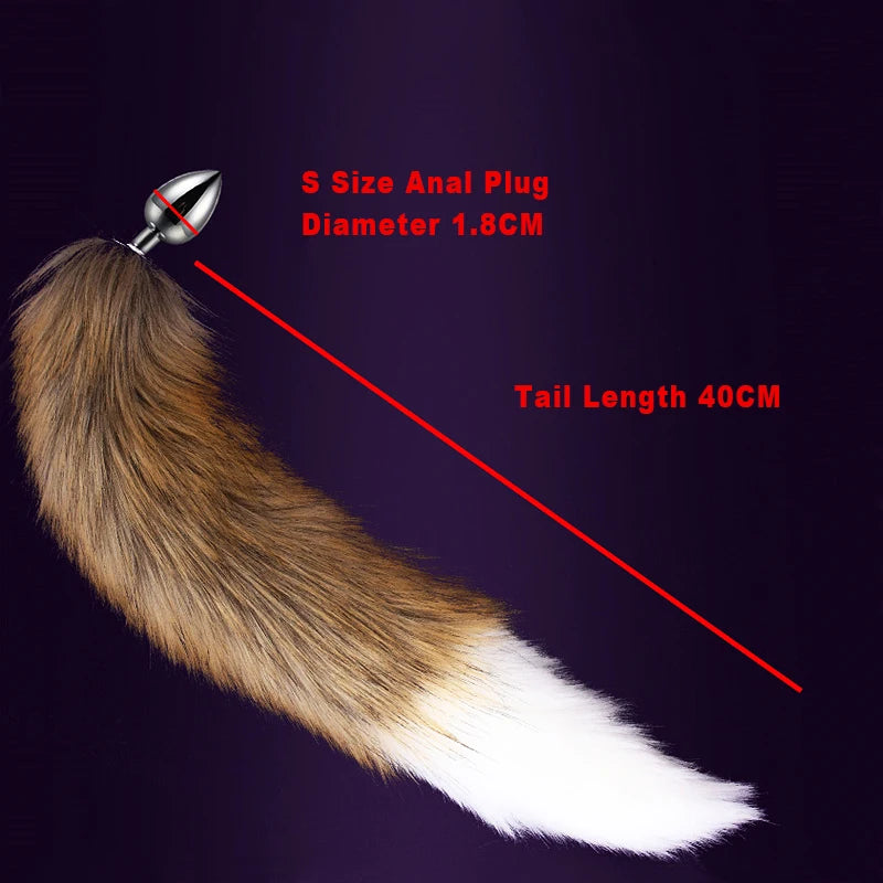 Exotic Accessories Anal Dilator Fetish Fox Tail In Ass Prostate Massager Goods For Adults Cosplay Games Butt Plug Bdsm Sex Toys