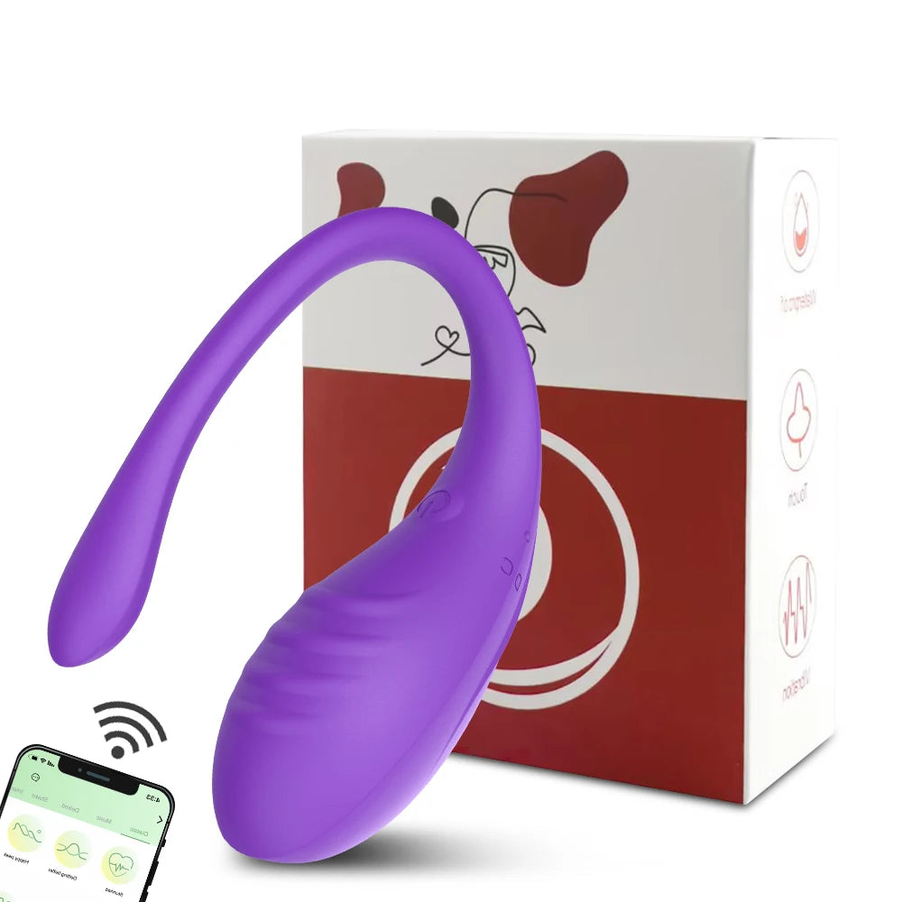 APP Controlled Vaginal Vibrators G Spot 9 Speed Anal Vibrating Egg Massager Wearable Stimulator Adult Sex Toys for Women Couples