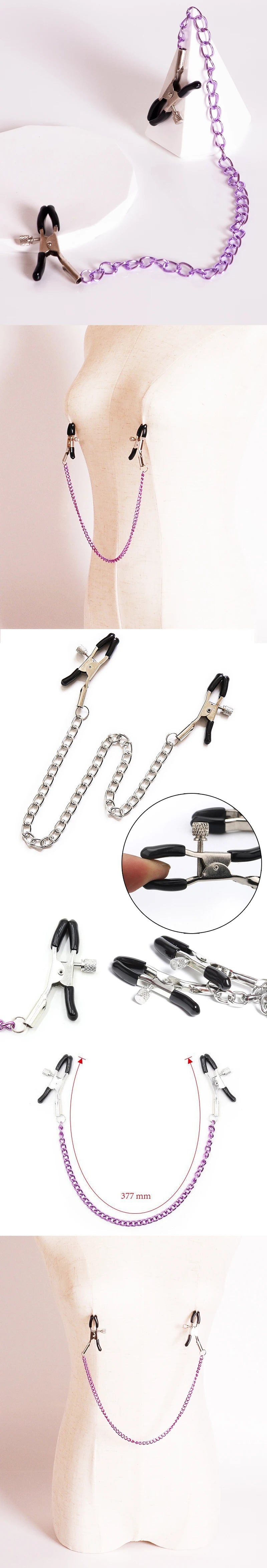 Sexy Toys For Women Nipple Clamps Breast Stimulation Intimate Gadget Adult Games Role Play Bondage Equipment Exotic Accessories