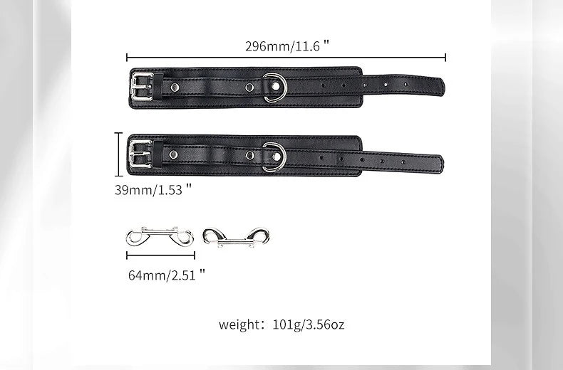 BDSM Sex Bondage Kit Restraints Bondage Restraints Metal Anal Hook Harness Necklace Bondage Handcuffs Adult Sex Toys Bondage Set