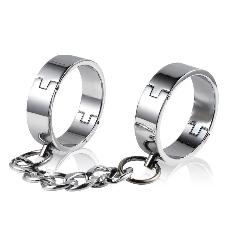 Metal Handcuffs Ankle Cuff Bondage Bracelet Restraints BDSM Footcuffs Intimate Adult Game Sex Toys for Couples Sexshop