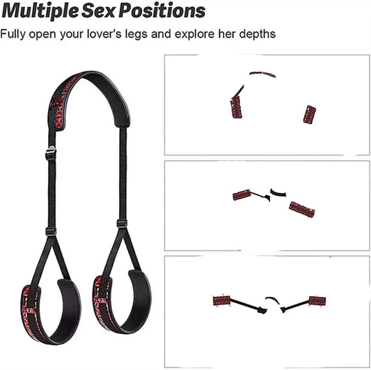 BDSM Leg Spreader Sex Toy Open Thigh Couple Sexual Position Assist Bondage Gear Adjustable Blowjob SM Slave Sex Game Sextoy Shop