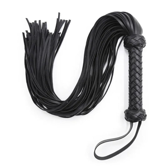 PU Leather Flogger Frisky Imprint Spanking Paddle Beat Submissive Sex Play Horse Crop Training Whip For Equestrian Riding Bat