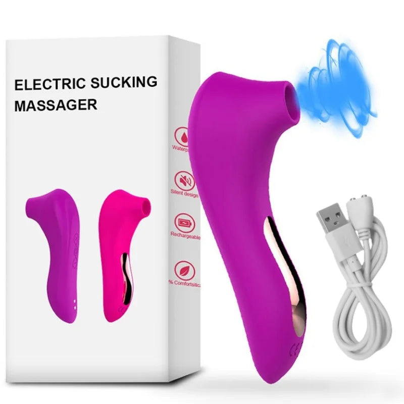 Powerful Sucker Clitoris Sucking Vibrator Female Clit Nipple Oral Vacuum Stimulator Massager Sex Toys Adults Goods for Women