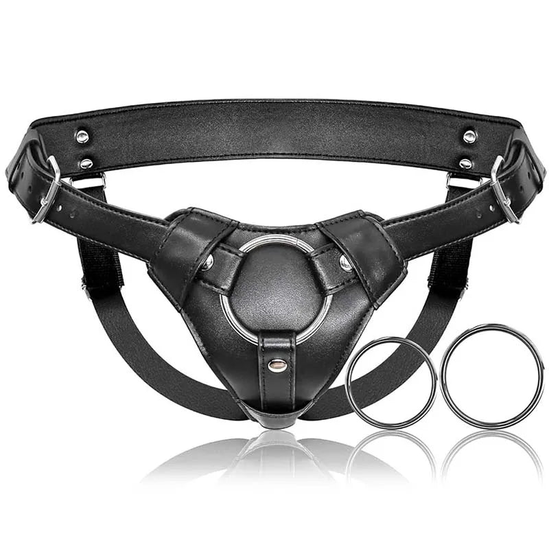 Wear Pants for Dildos Strap On Dildo Harness Adult Sex Toys for Women Men Pegging Dildo Adjustable Waist and Thigh Soft Leather