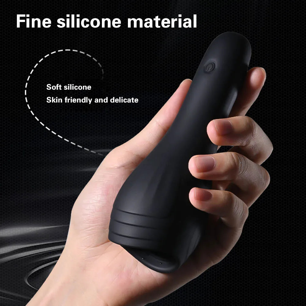 Male Masturbators Cup Vibrator Adult Sex Toys For Men Gay Vagina Pocket Pussy Oral Blowjob Penis Massager Tongue Glans Trainer